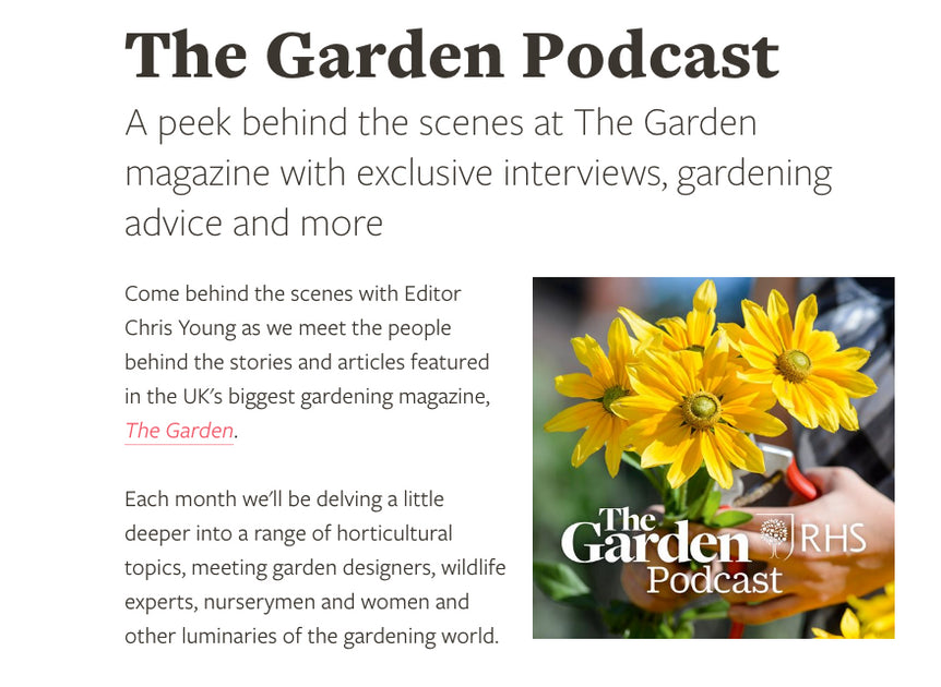 Our podcast pick The Garden Podcast Genus Gardenwear