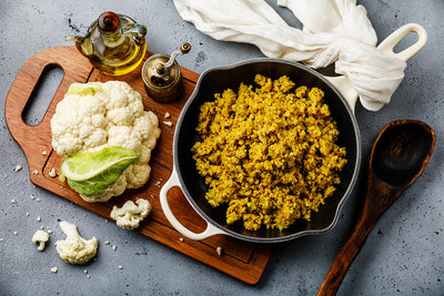 Veg and recipe - cauliflower and rice curry