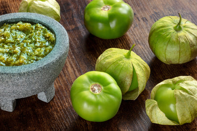 Veg and recipe - green tomato salsa