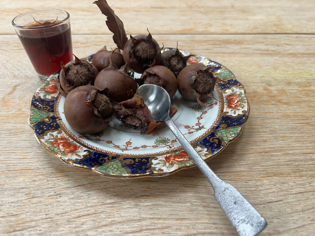 Medlars - rotten and ready to eat