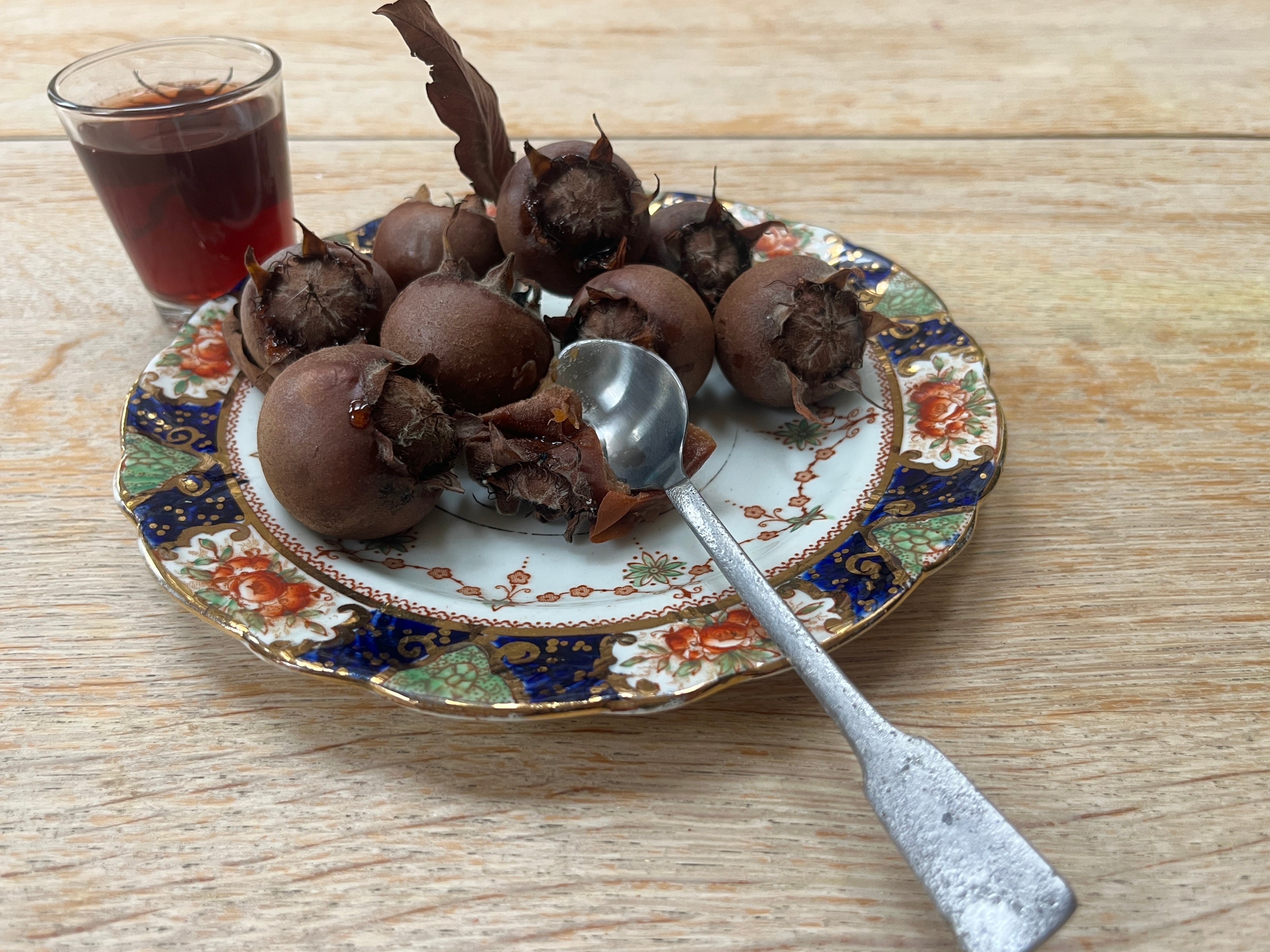 Medlars - rotten and ready to eat