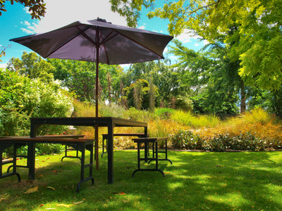 Technology in the garden - UV garden parasols