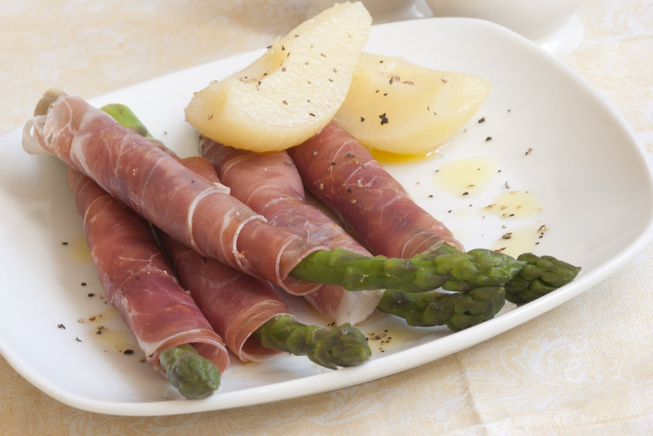 Veg and recipe asparagus and Parma ham Genus Gardenwear