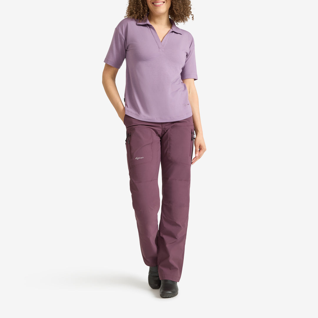 Genus Cardoon Women's Eden Collared Tee front