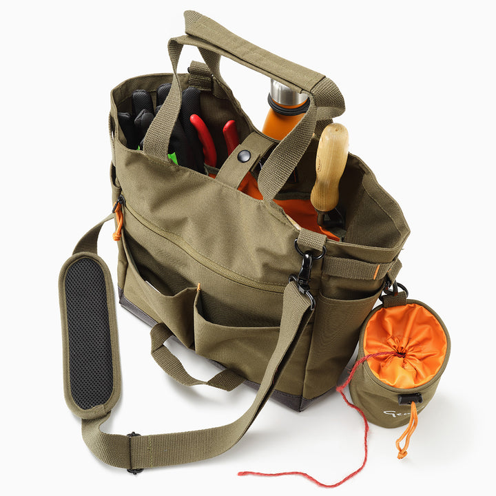 Genus Gardening Caddy Bag with items inside