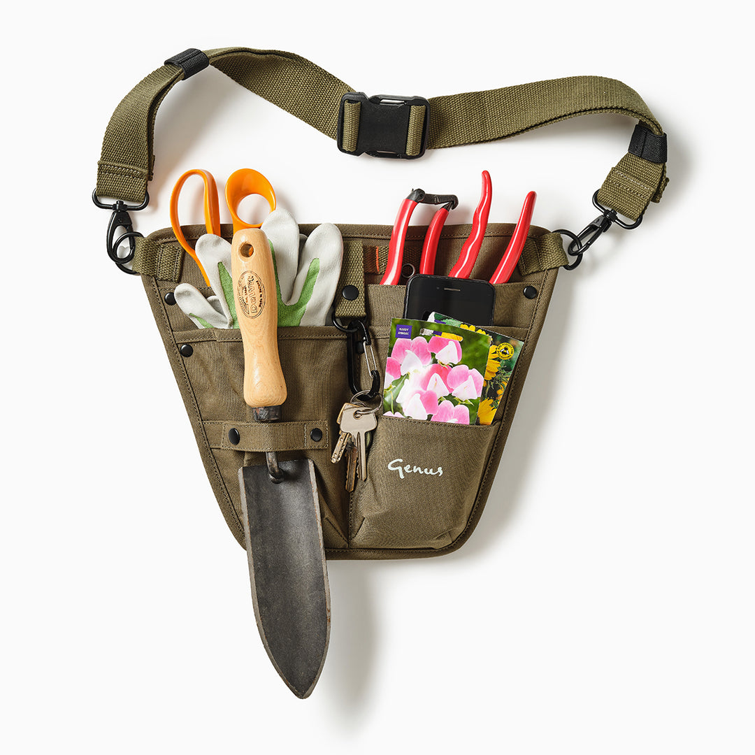 Genus Gardening Tool Holster with gardening tools inside