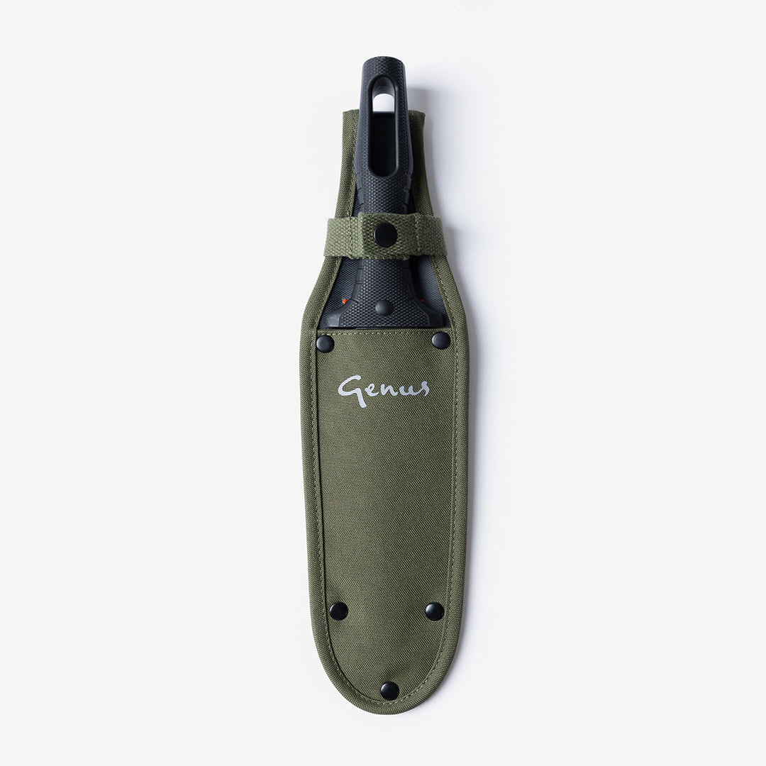 Genus sheath with Hori Hori tool inside