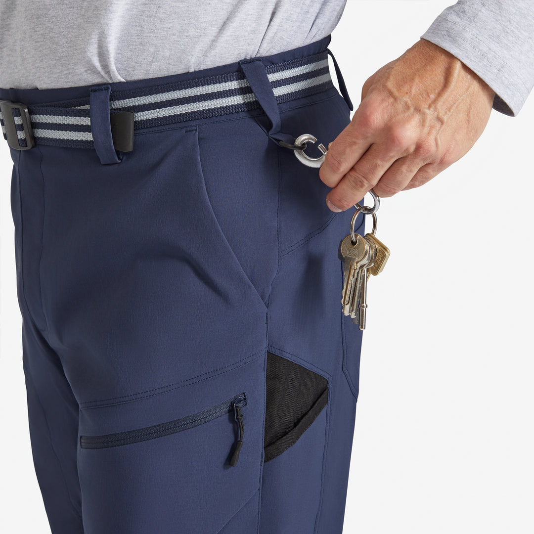 Keys attached to the Genus Men's Indigo 3 Season Gardening Trousers