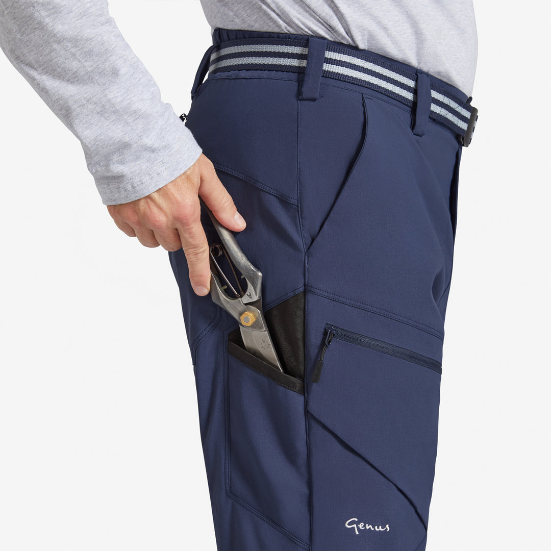 Tool pocket on the Genus Men's Indigo 3 Season Gardening Trousers