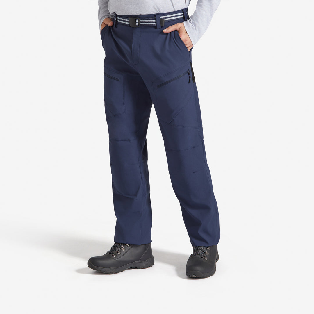 Man wearing the Genus Men's Indigo 3 Season Gardening Trousers