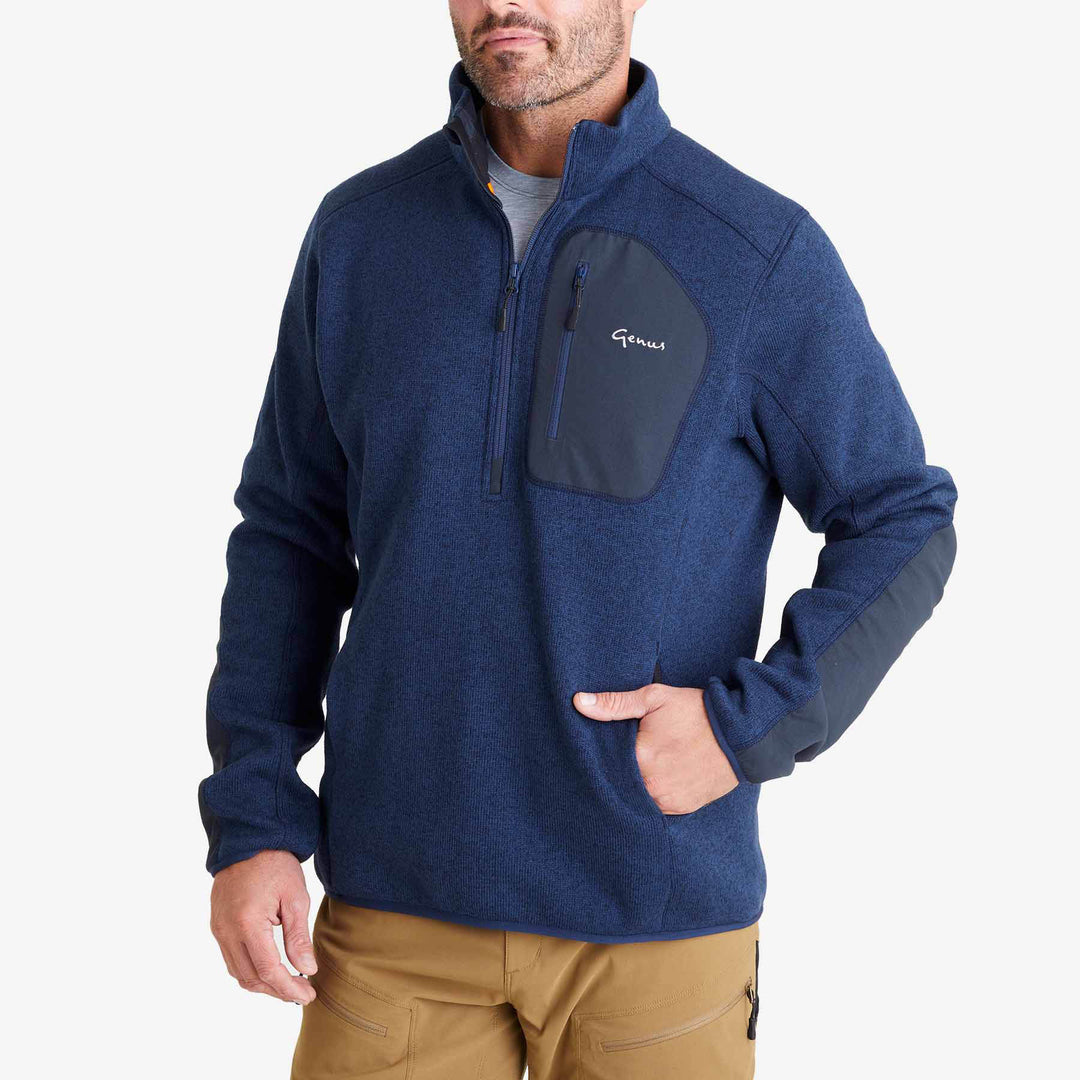 Genus Men's Dixter Gardening Pullover Marine Blue