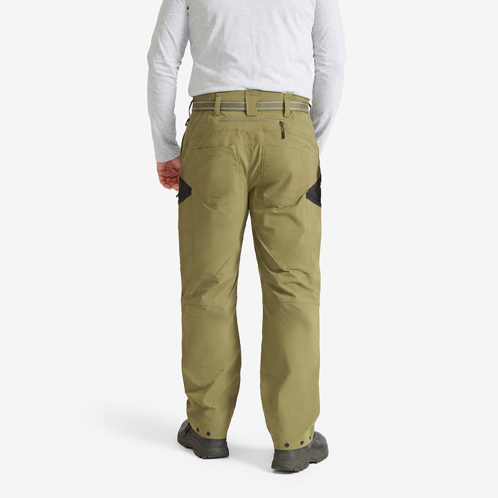 Back view of Genus Burnt Olive Men's Summer Gardening Trousers