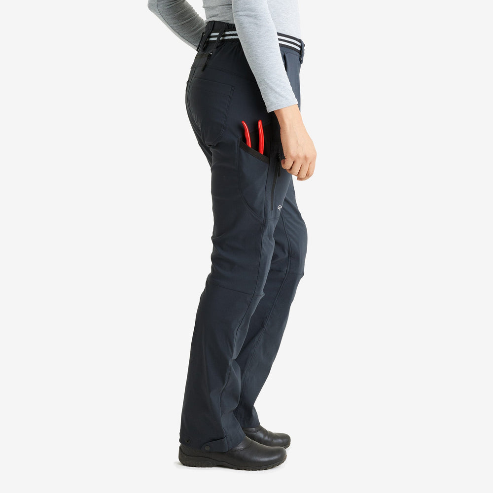Side view of the Genus Midnight Women's 3 Season Gardening Trousers