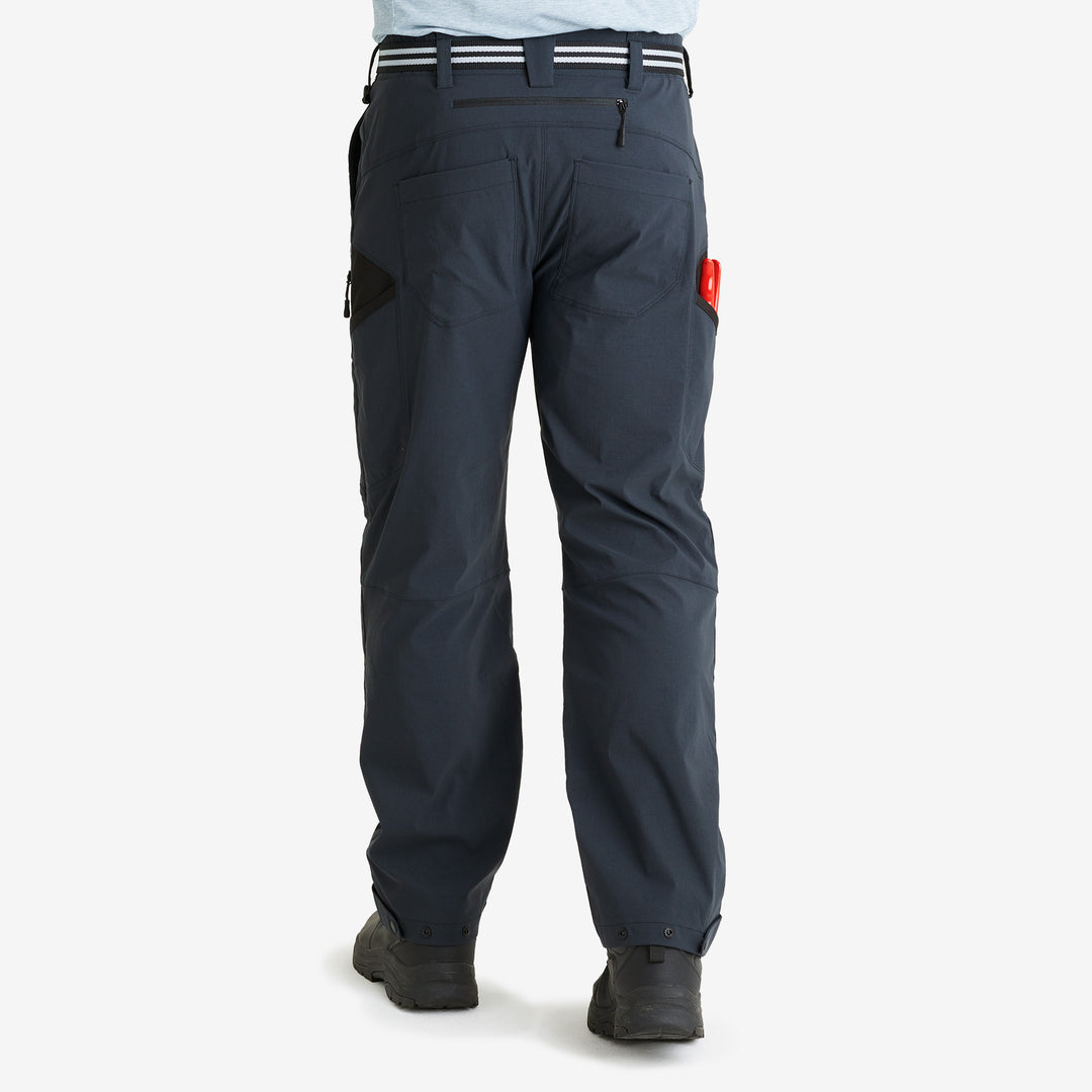 Back view of the Genus Men's 3 Season Midnight Trousers
