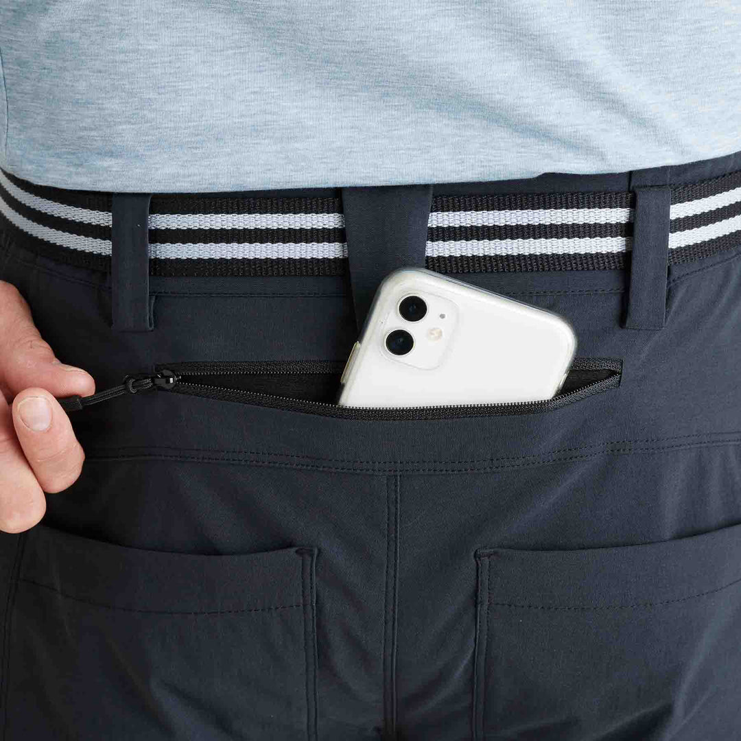 Phone pocket on the Genus Men's 3 Season Midnight Trousers