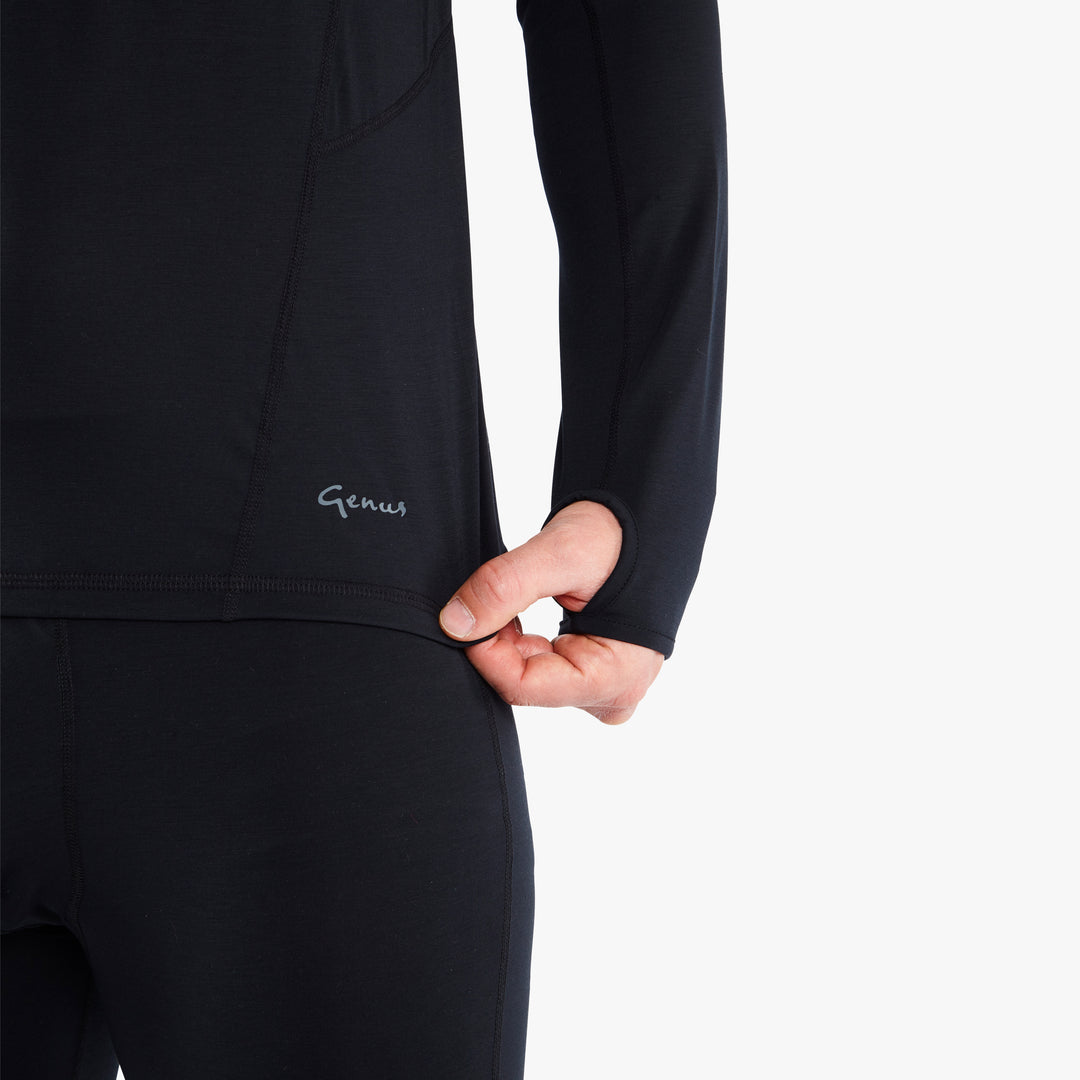 Genus logo on the Genus Men's Merino Blend Thermal Top