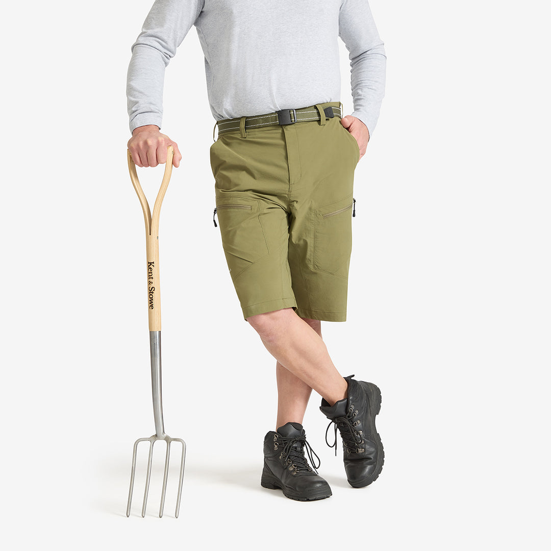 Genus Men's Burnt Olive Summer Gardening Shorts 