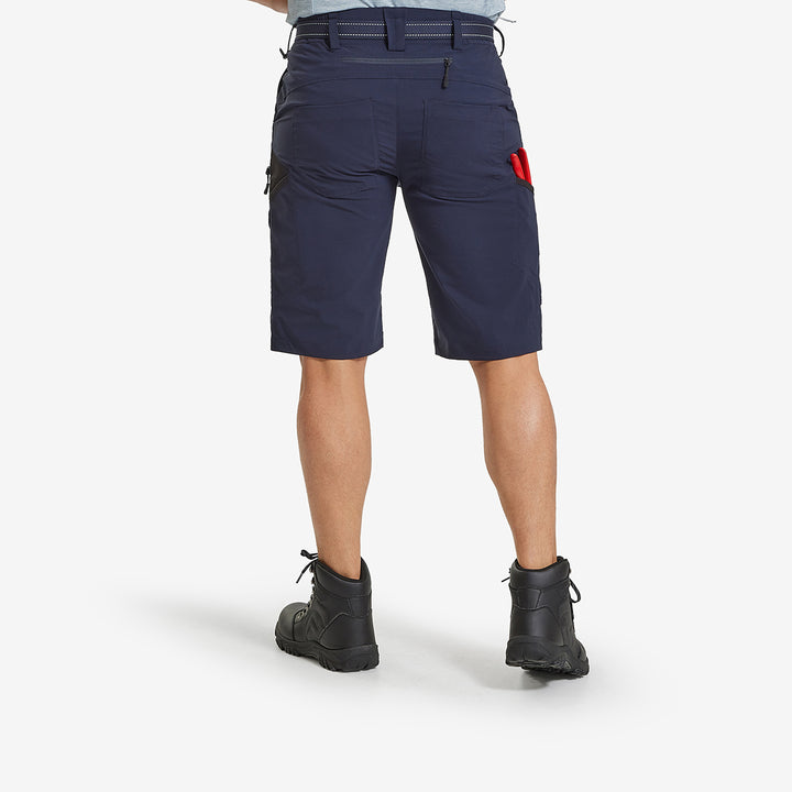 Back view of the Genus Men's Summer Gardening Shorts Dark Navy