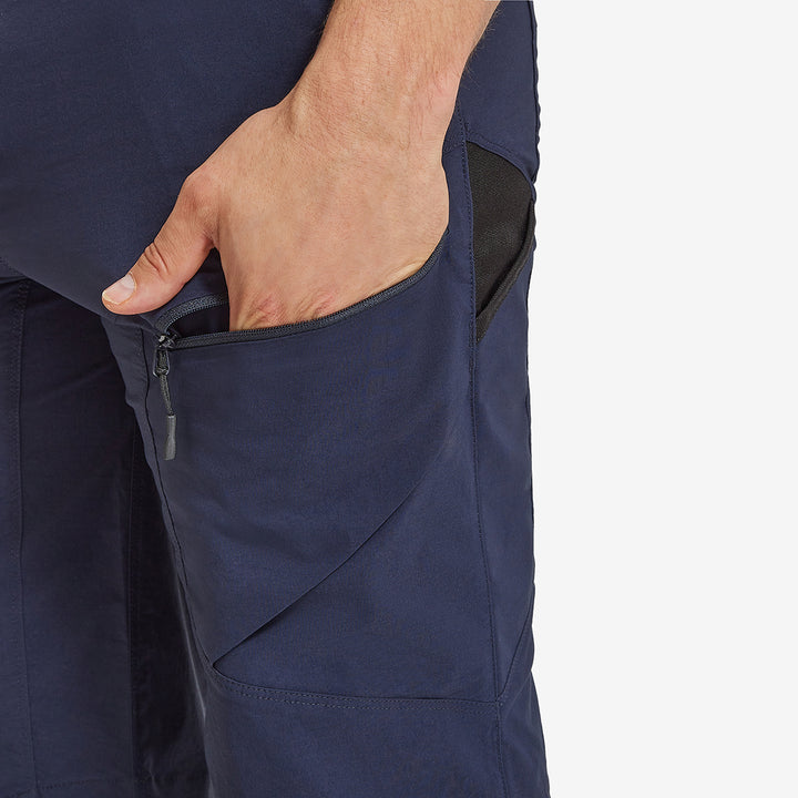 Pocket view of the Genus Men's Summer Gardening Shorts Dark Navy