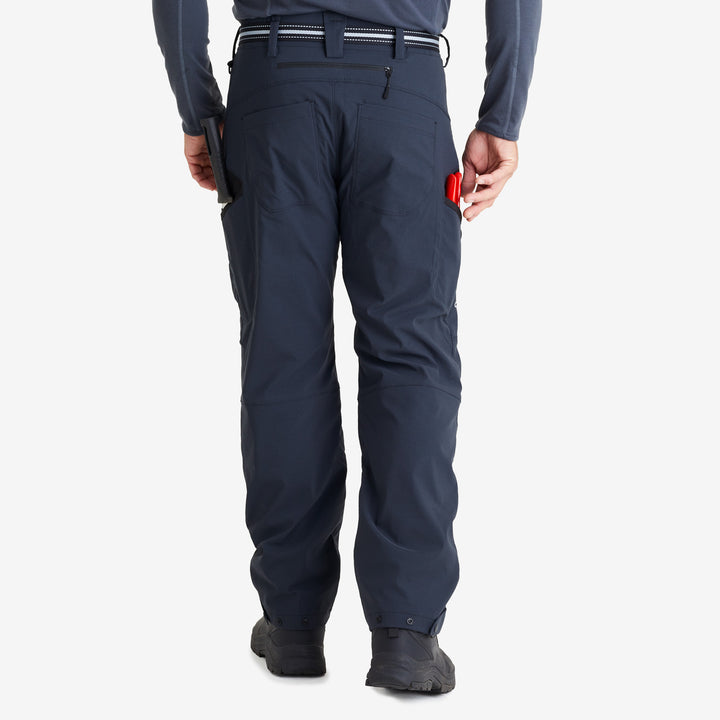 Genus Men's Waterproof Gardening Trousers Midnight back view
