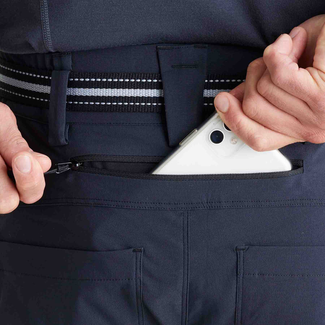 Phone pocket on the Genus Men's Waterproof Gardening Trousers Midnight