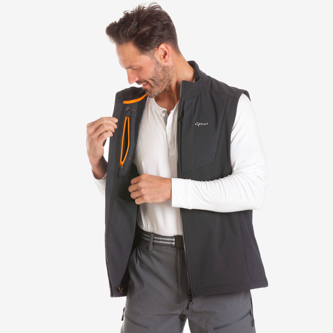 Man wearing a Genus Men's Wisley Gardening Gilet
