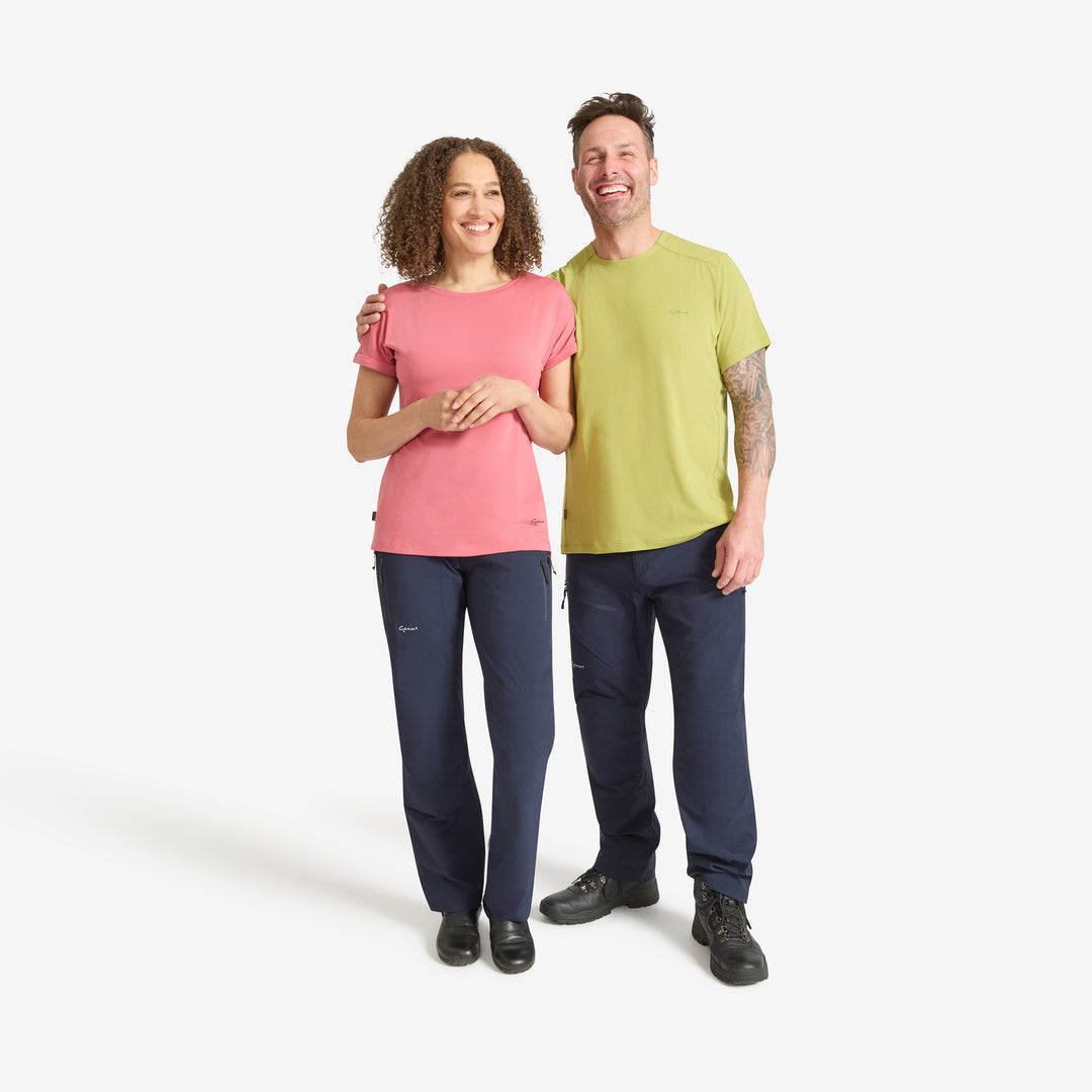 Man and wearing wearing the Genus Eden Short Sleeve Tee