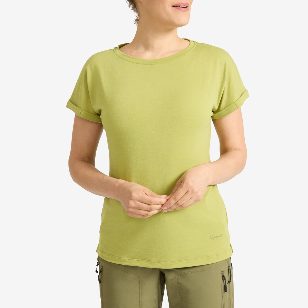 Soft Lime genus Women's Eden Short Sleeve Tee