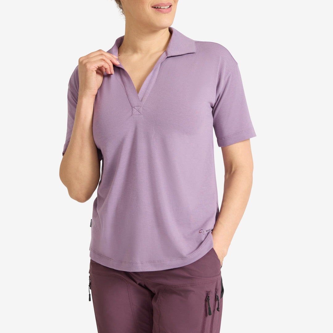 Women's Eden Collared Tee - Cardoon