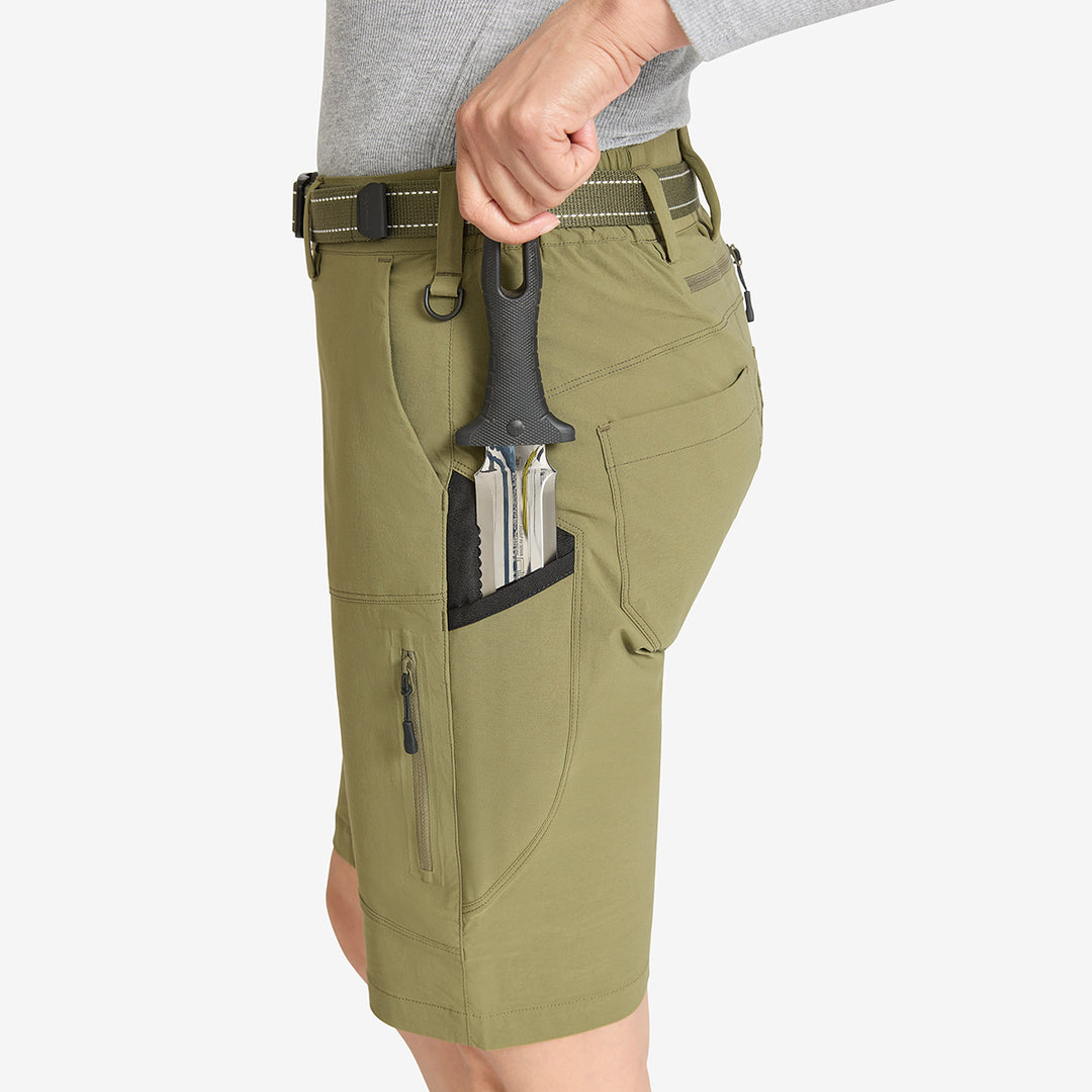 Women's Summer Gardening Shorts - Burnt Olive