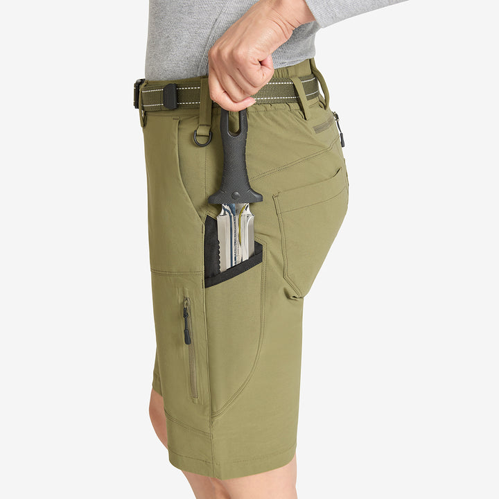 Women's Summer Gardening Shorts - Burnt Olive