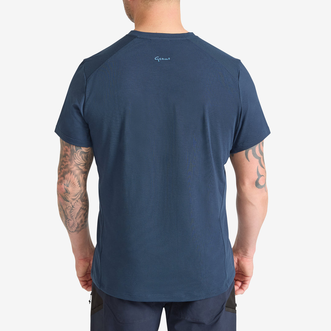 Men's Eden Short Sleeve Tee - Marine Blue