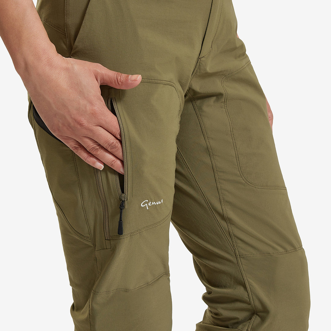Women's Summer Gardening Trousers - Burnt Olive