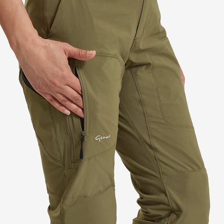 Women's Summer Gardening Trousers - Burnt Olive