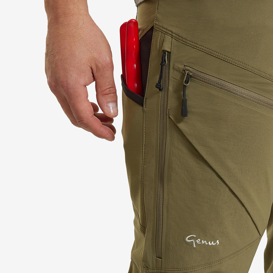 Men's Summer Gardening Trousers - Burnt Olive
