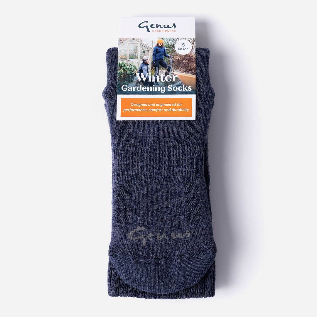Winter Gardening Socks - Indigo